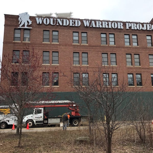 WOUNDED WARRIOE_CHANNEL LETTERS