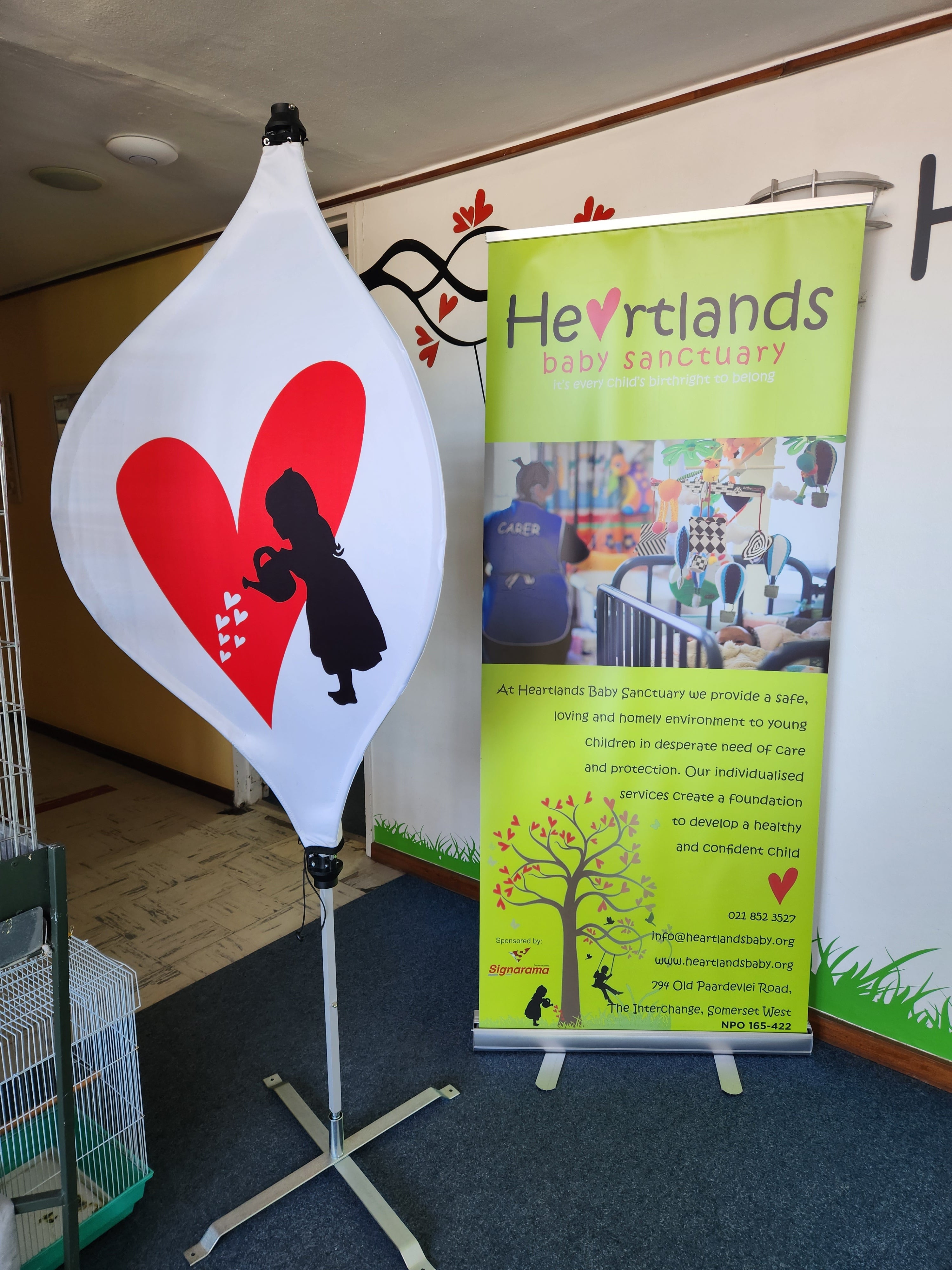 Signage for our Business Makeover Competition Winner - Heartlands Baby Sancturay