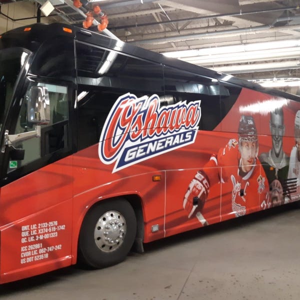 Oshawa Generals Bus Wrap
