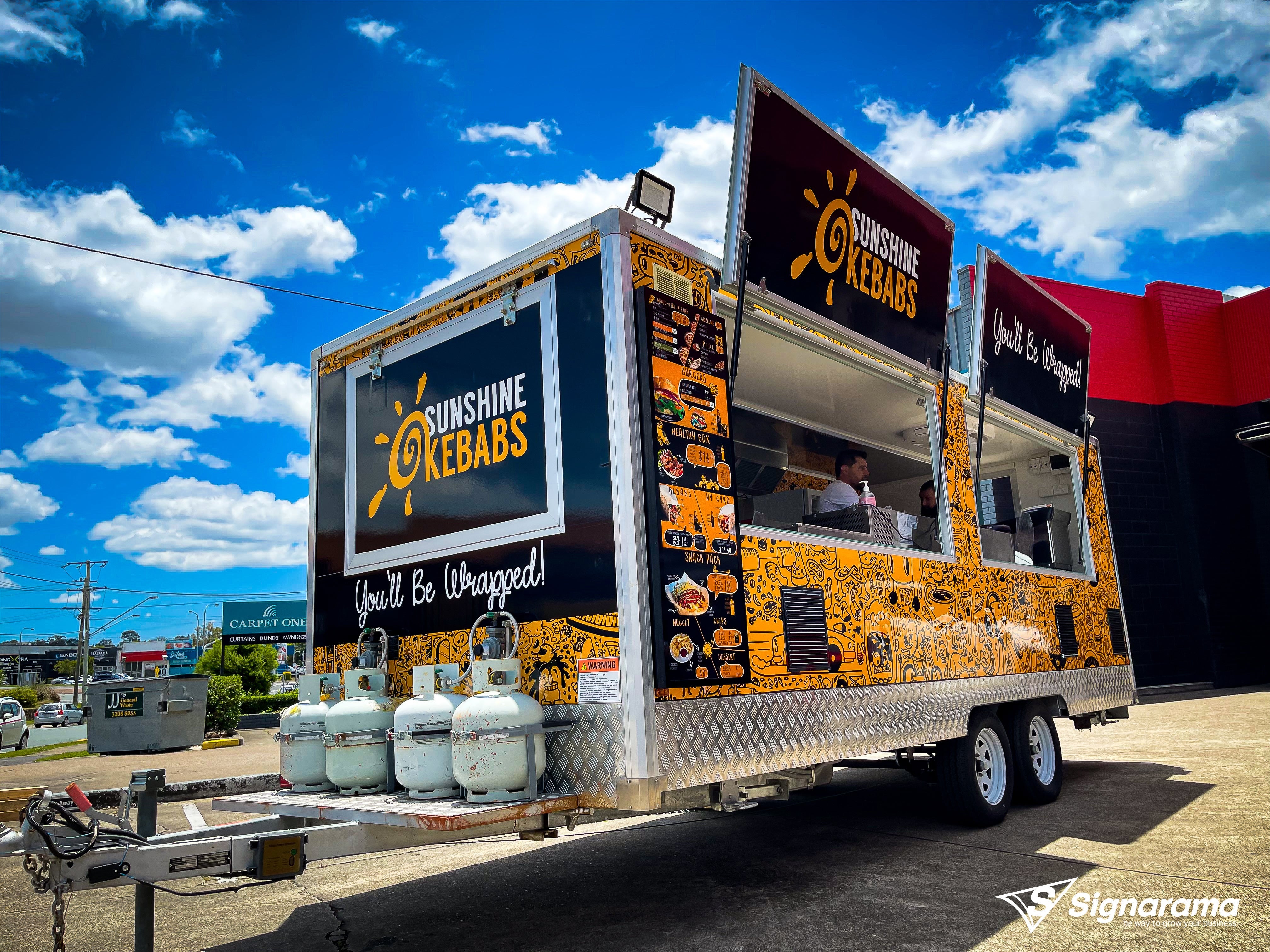 Sunshine Kebabs Food Van Wrap