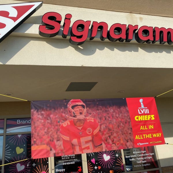 Super Bowl Banner 2024 Signarama Liberty