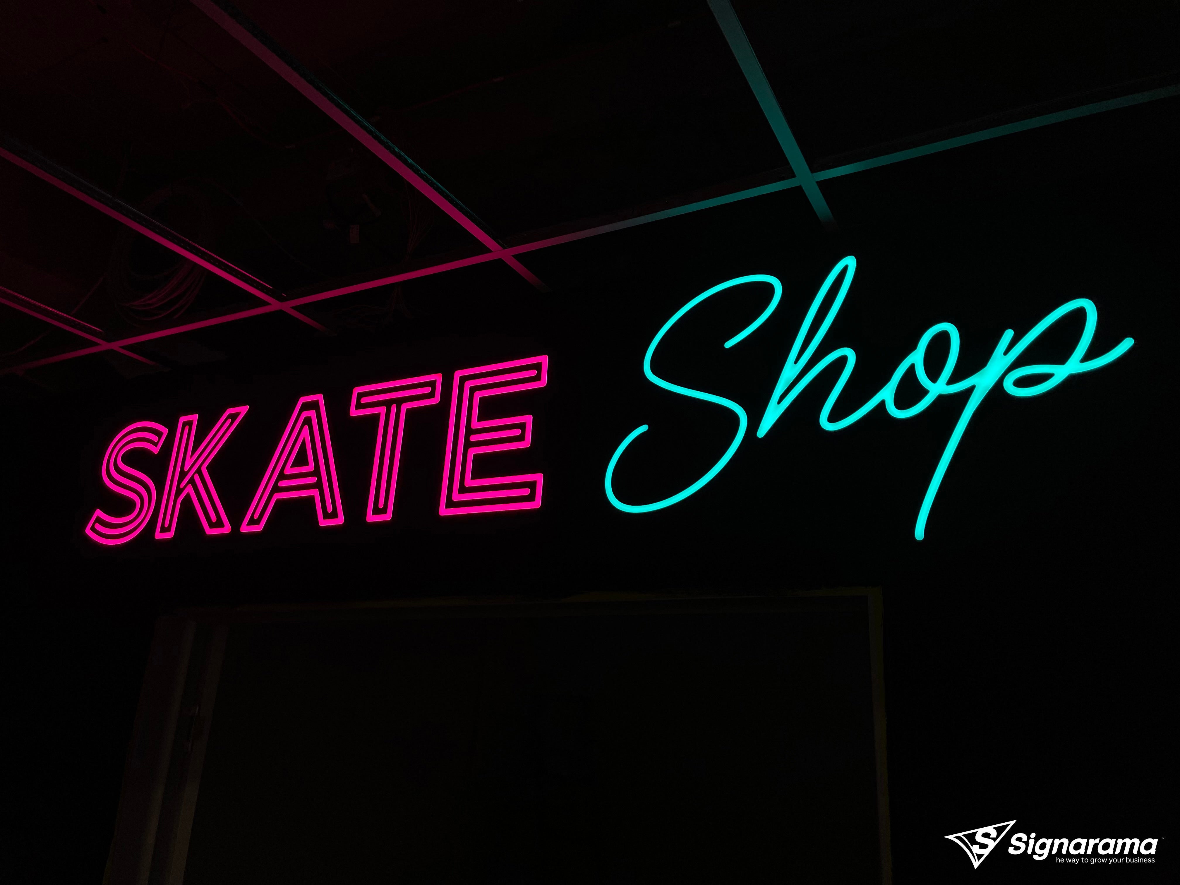 Faux Neon Illuminated letters