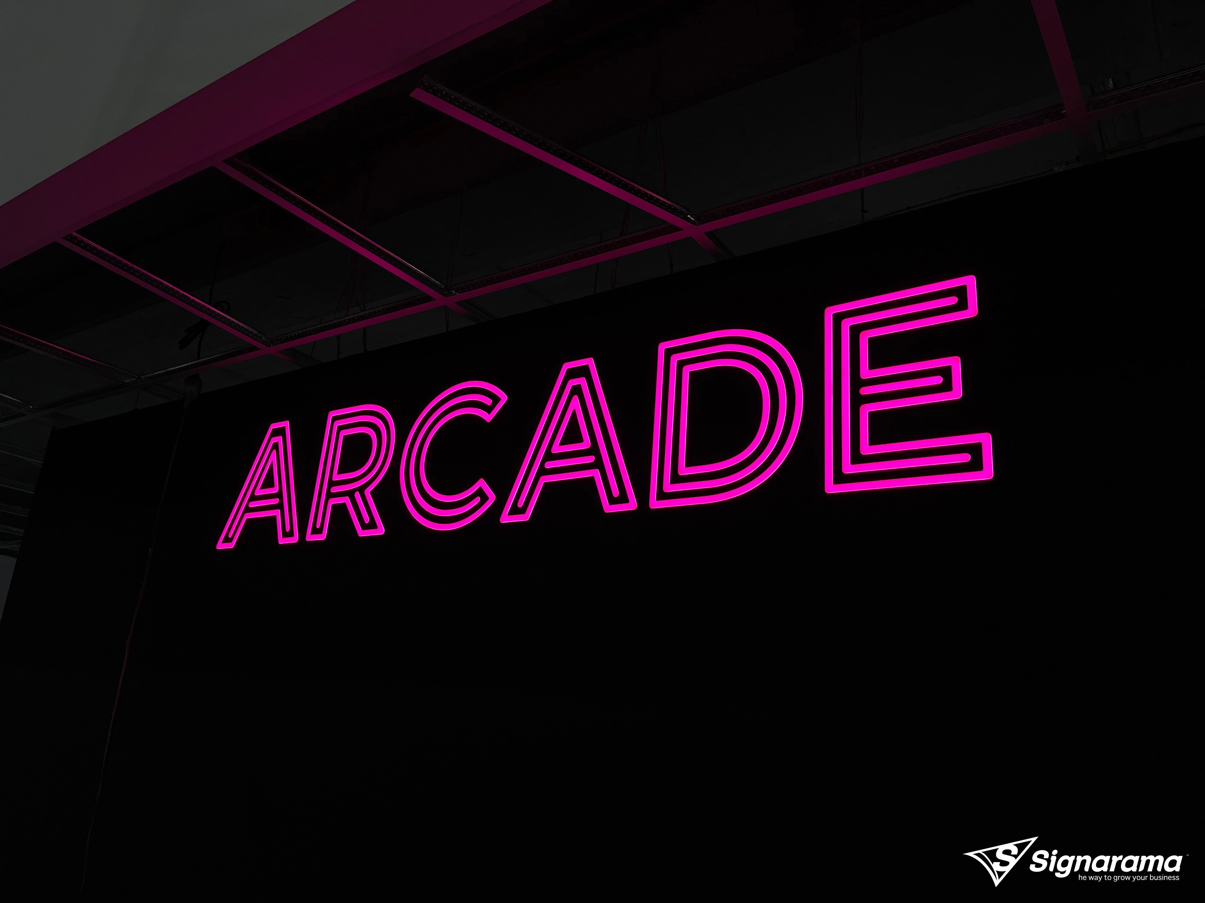Faux Neon Illuminated letters