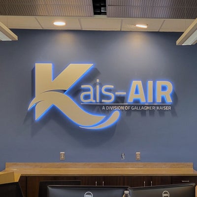 Lit Lobby Signs