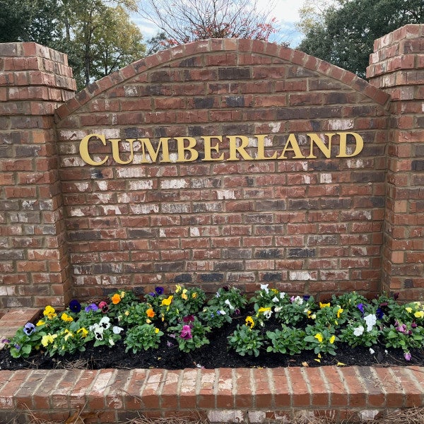 Cumberland Dimensional Lettering