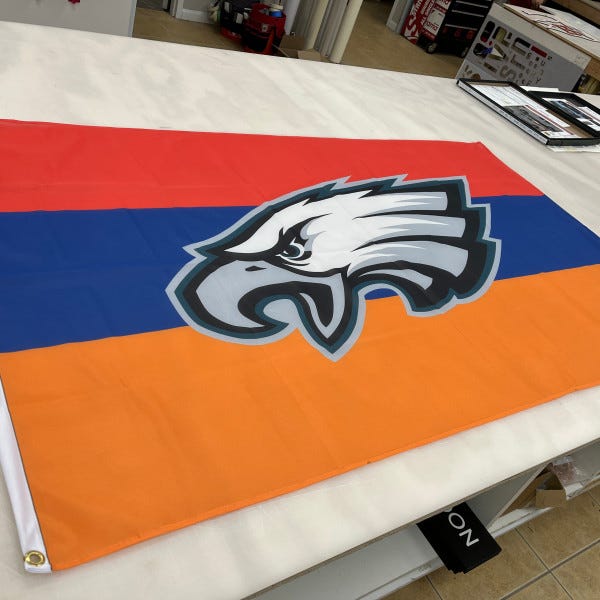 Armenian Flag and Eagles