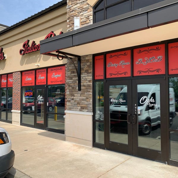KOP PIzzeria window graphics