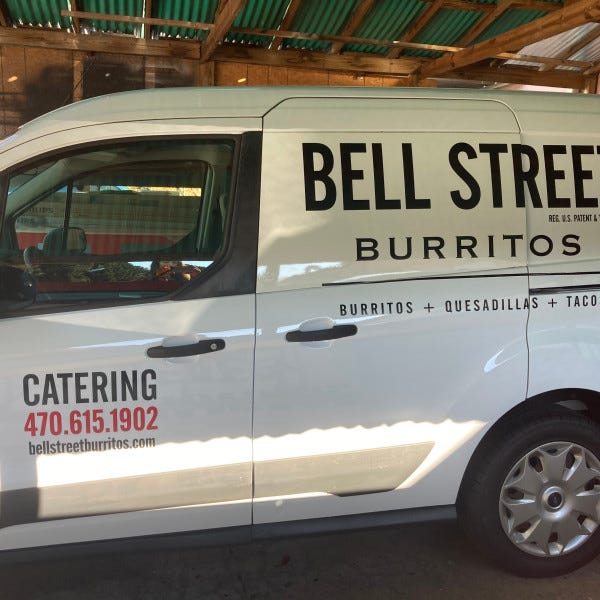 Bell Street Burritos Partial Vehicle Wrap