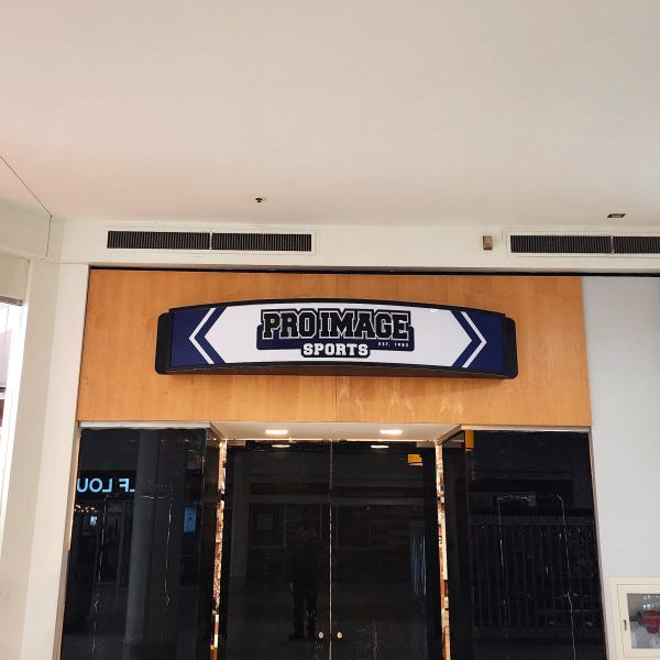 Pro Image Sports. Store Front Sign. Danbury CT