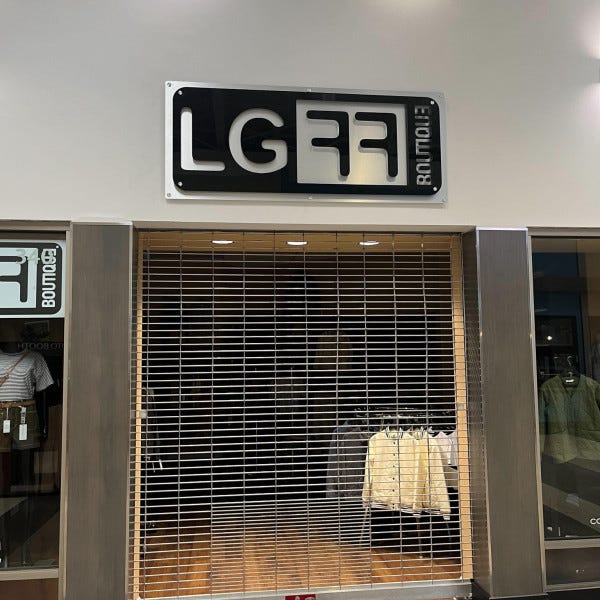 Dimensional Business Sign