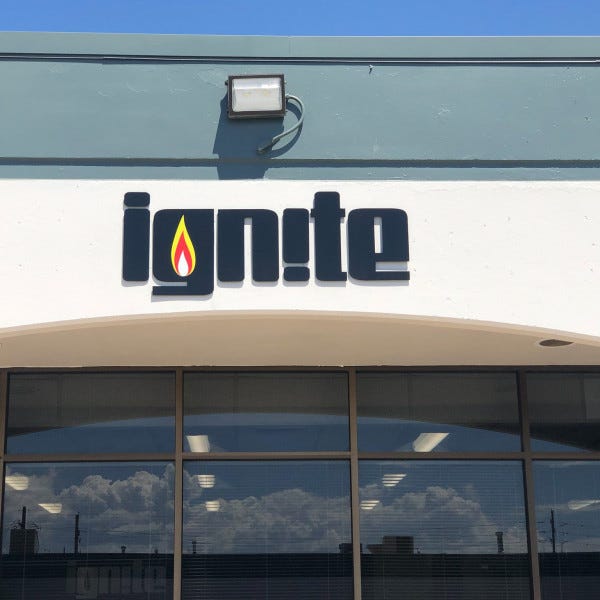 Ignite - Dimensional Letters Building Sign