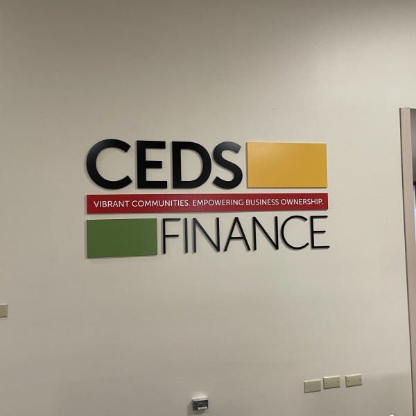 CED Dimensional Lettering Logo