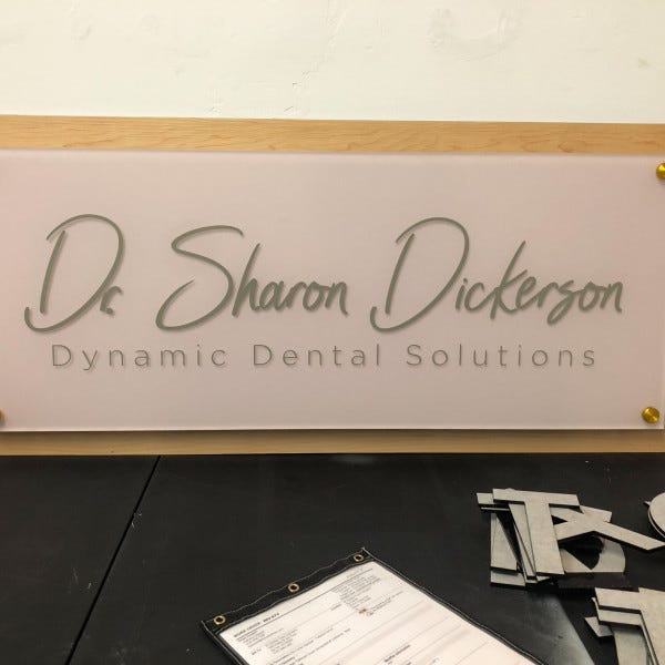 Custom Acrylic Lobby Sign