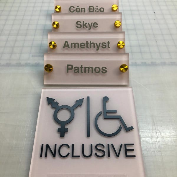 Custom Acrylic ADA Signs