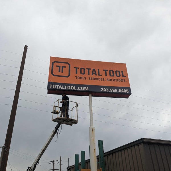 Total Tool Pylon Sign