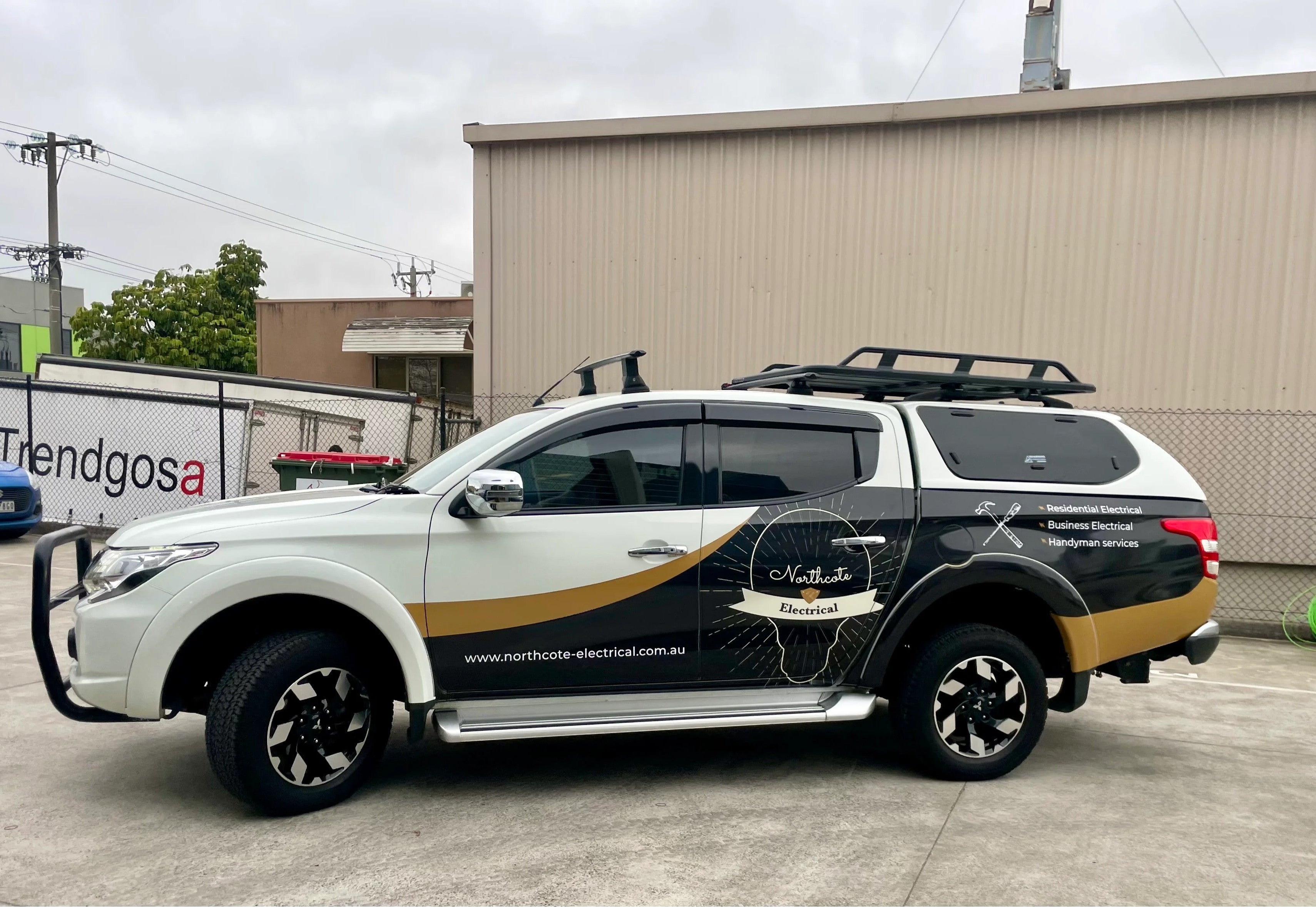 Half Wrap Vehicle Graphics - Northcote Electrical
