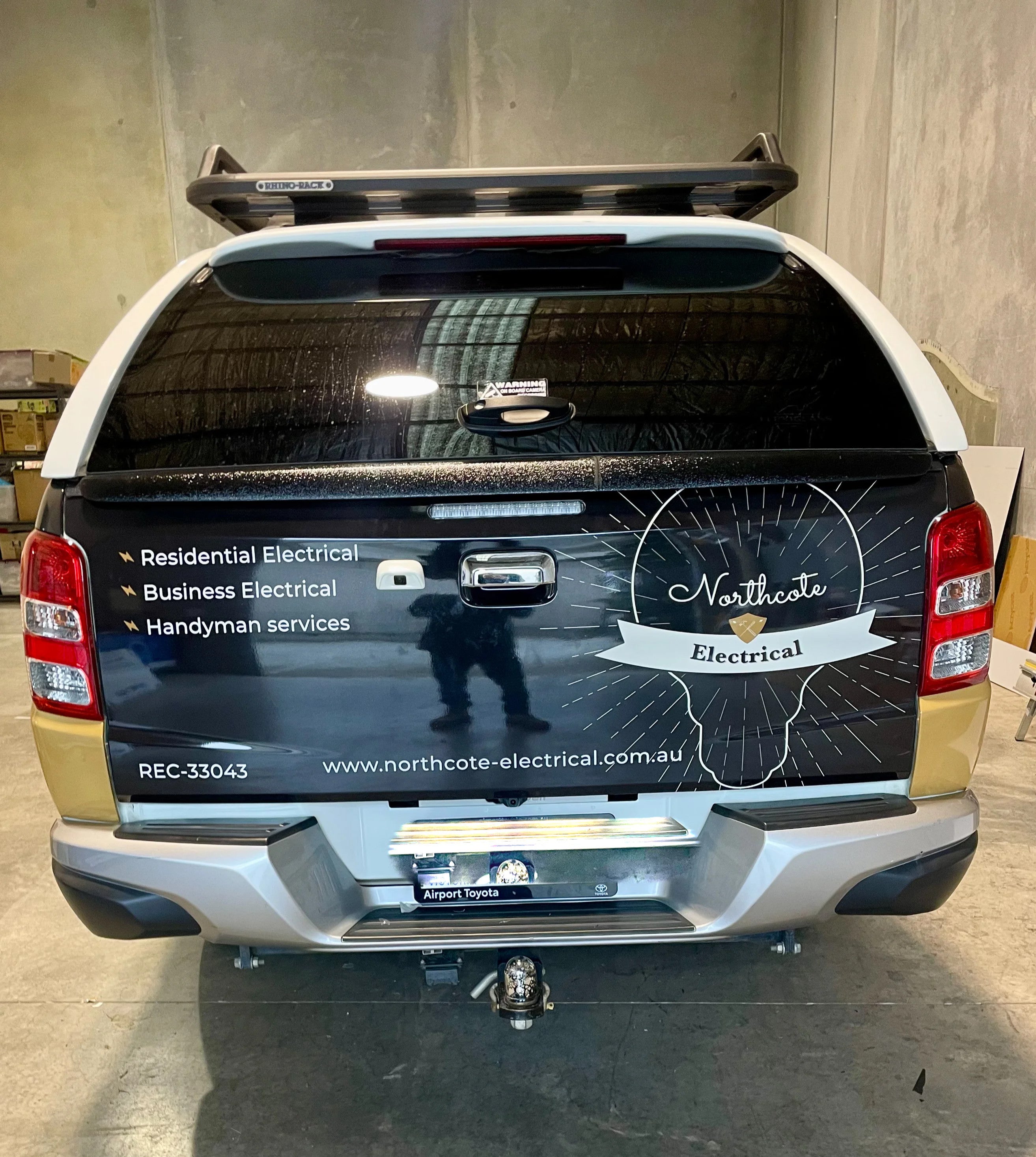 Half Wrap Vehicle Graphics - Northcote Electrical