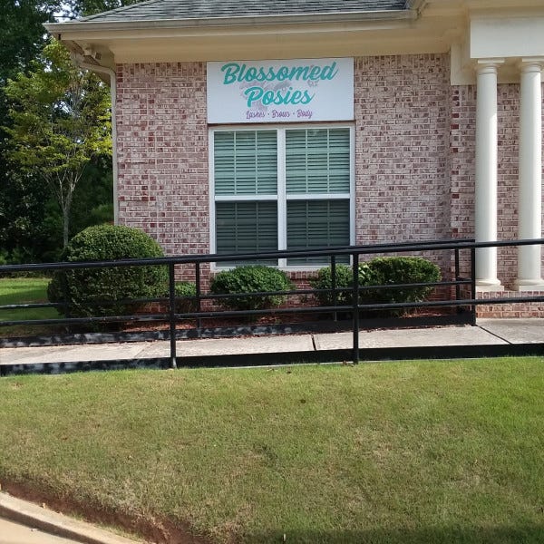Blossomed Posies Building Sign