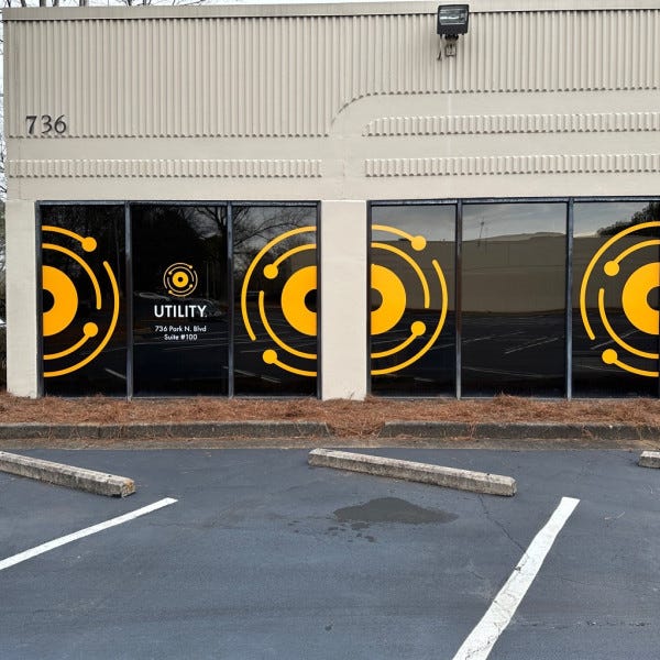 Utility Window Vinyl in Decatur