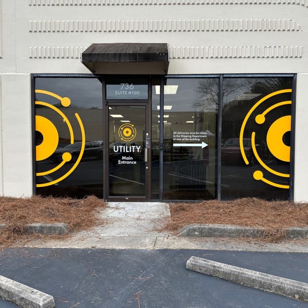 Utility Window Vinyl in Decatur