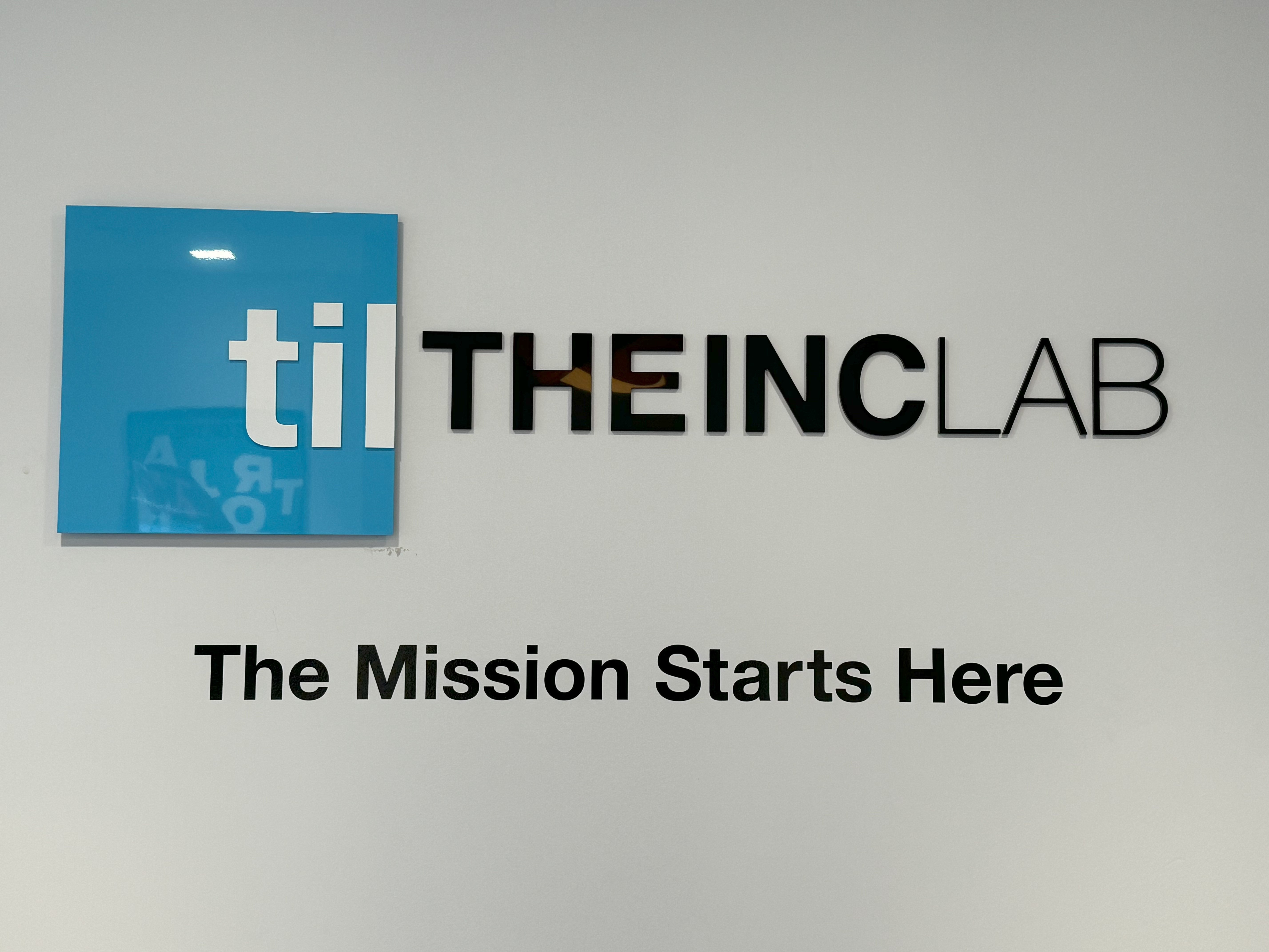 Reception Sign, The INC Lab in Tysons Corner, VA