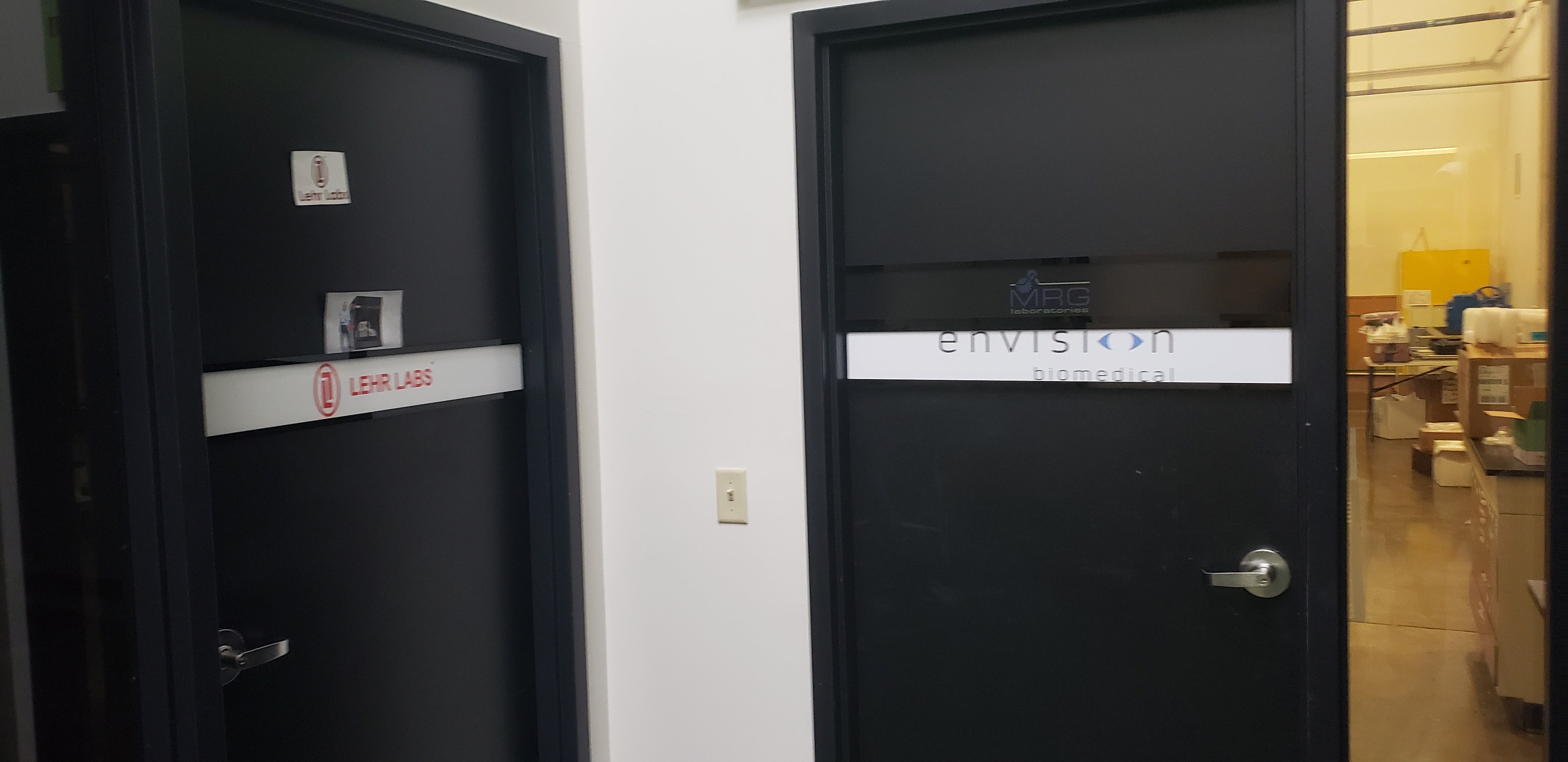 Acrylic Directory & Office Signs for York College of PA's J.D. Brown Center for Entrepreneurship
