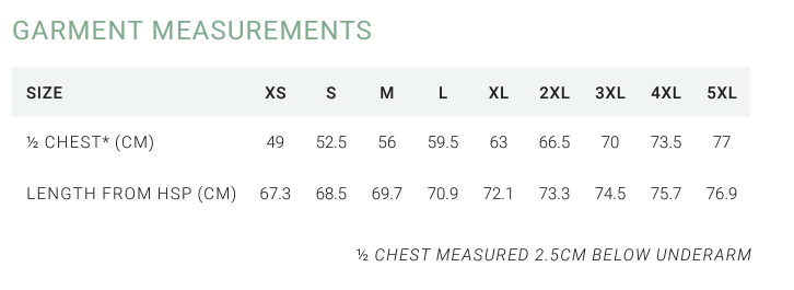 cst941ls-top-size-guide