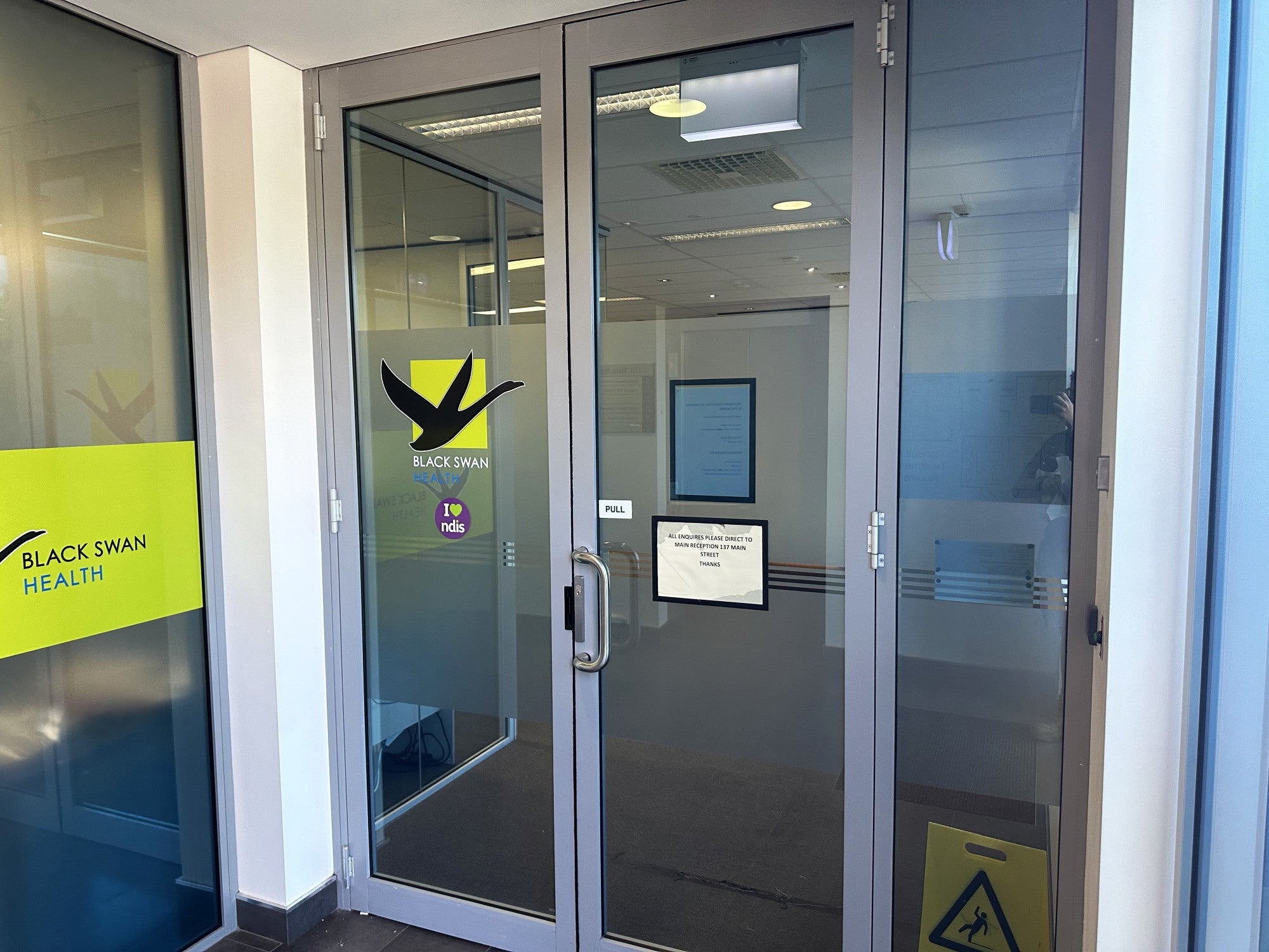 Black Swan Health Building Signage