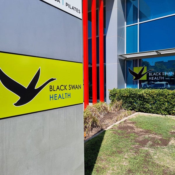 Black Swan Health Building Signage