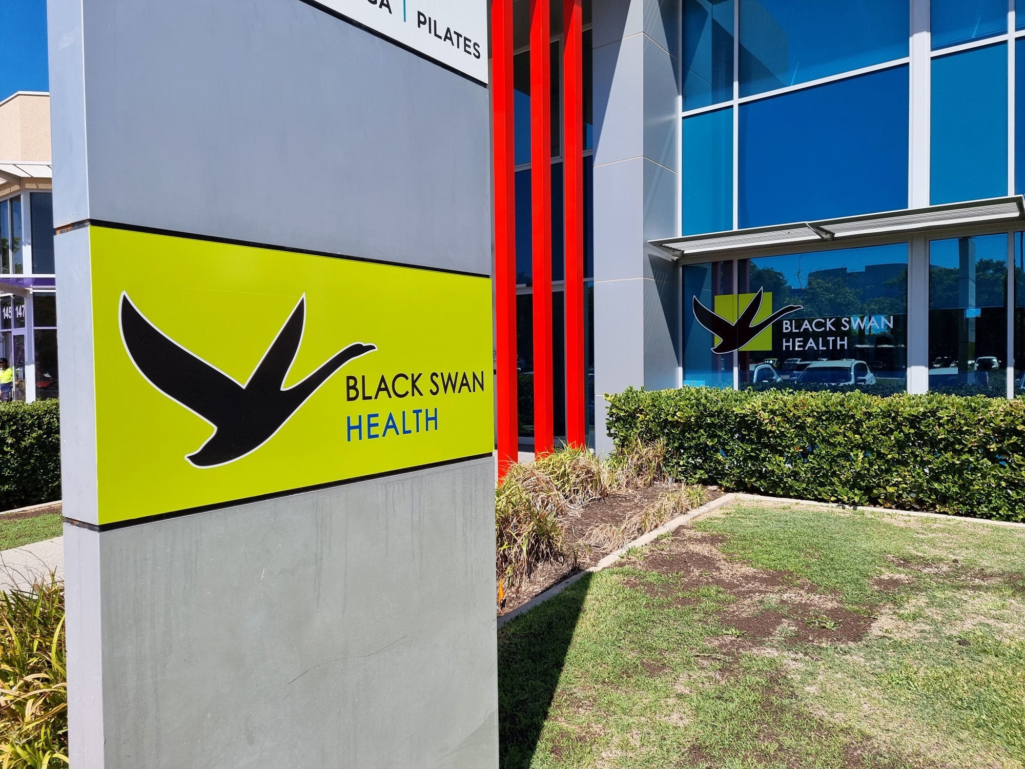 Black Swan Health Building Signage