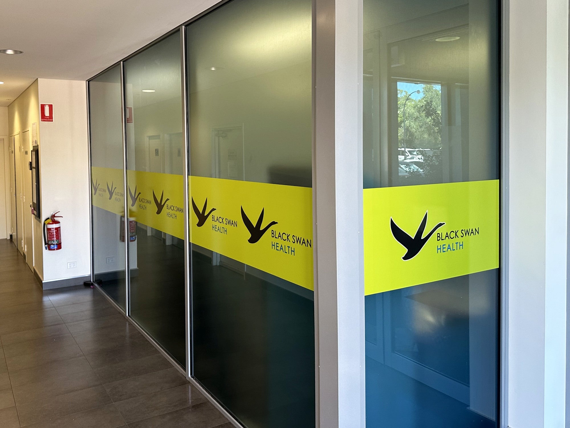 Black Swan Health Building Signage