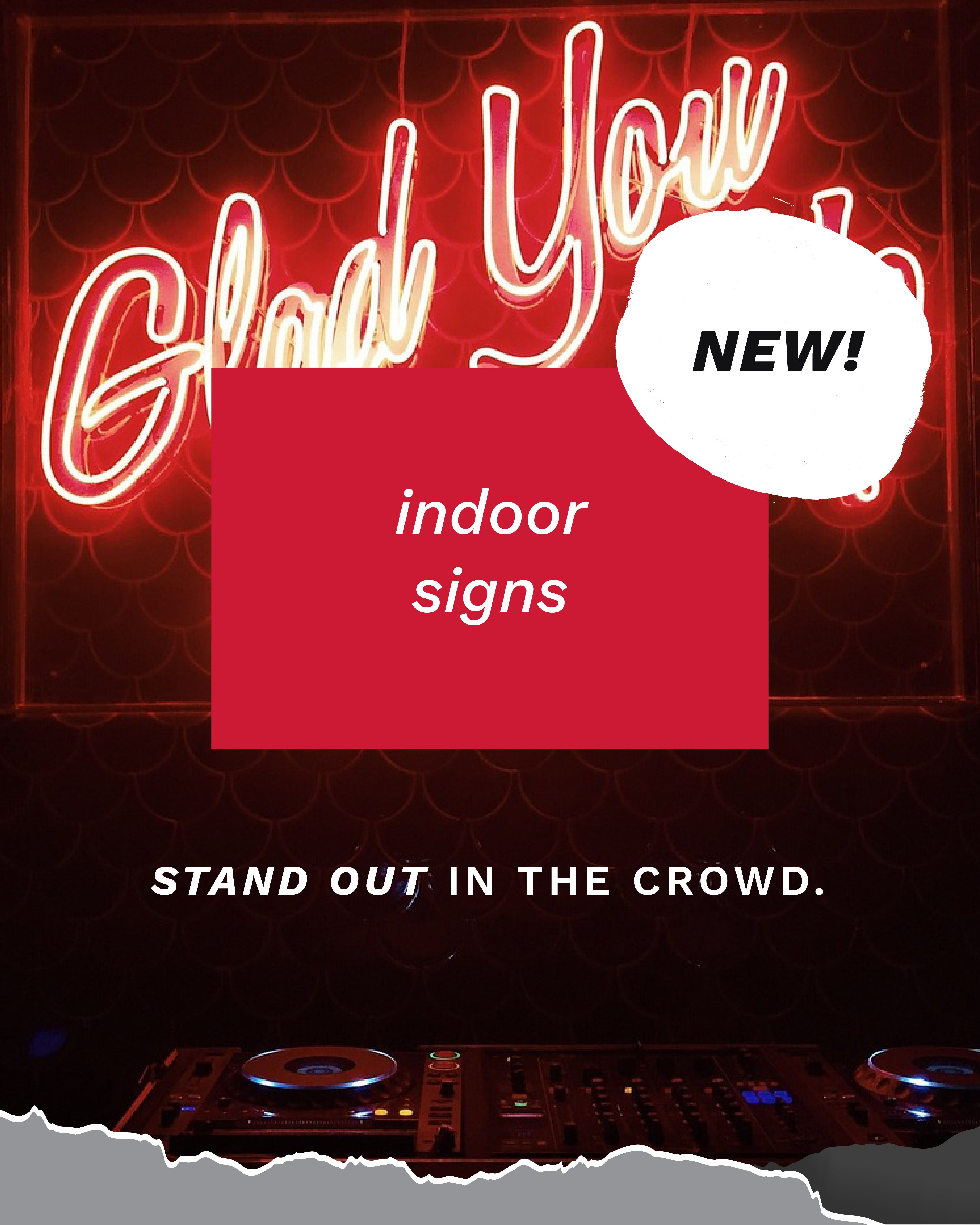 indoors signs