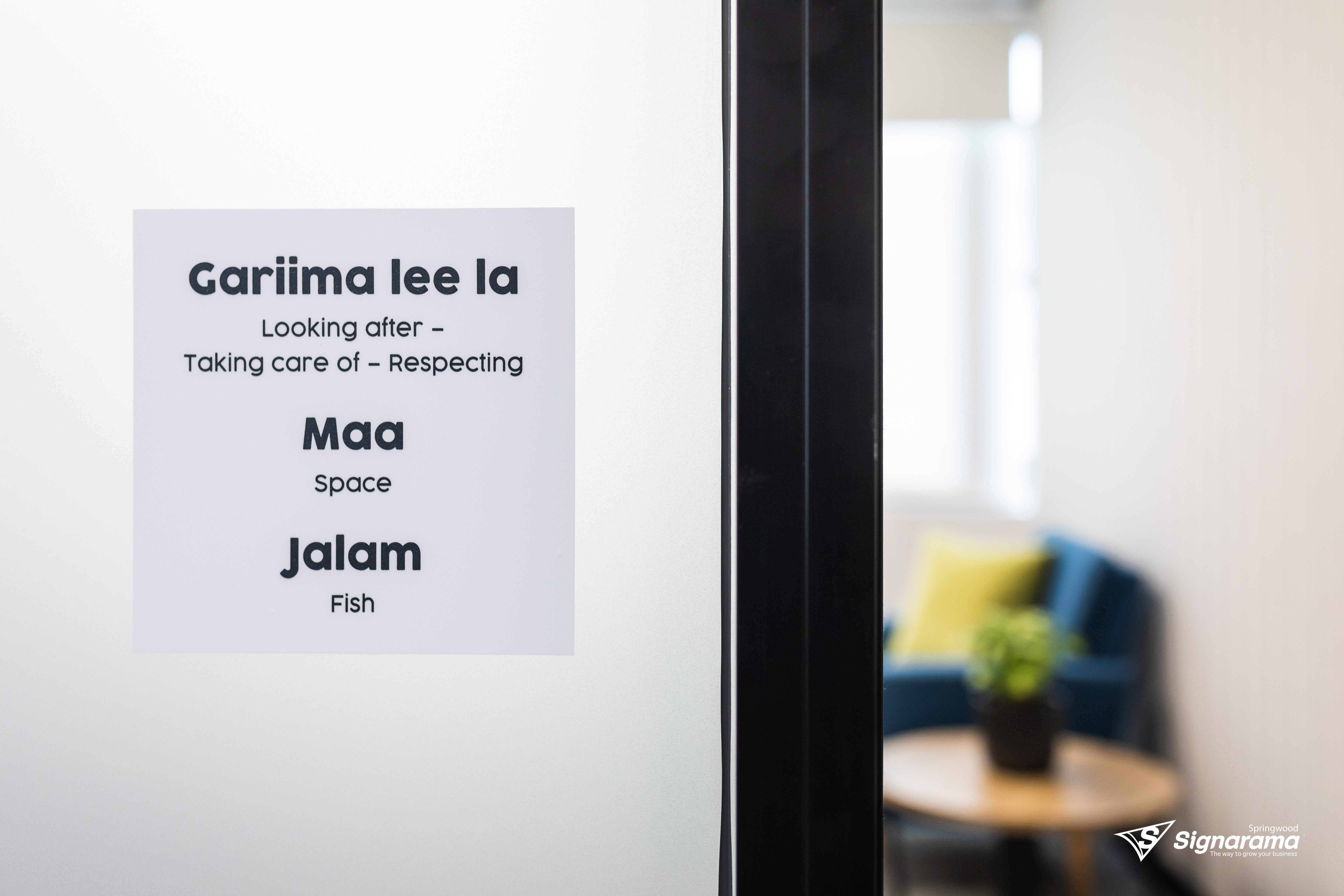 Office Signage for Social Futures and Headspace