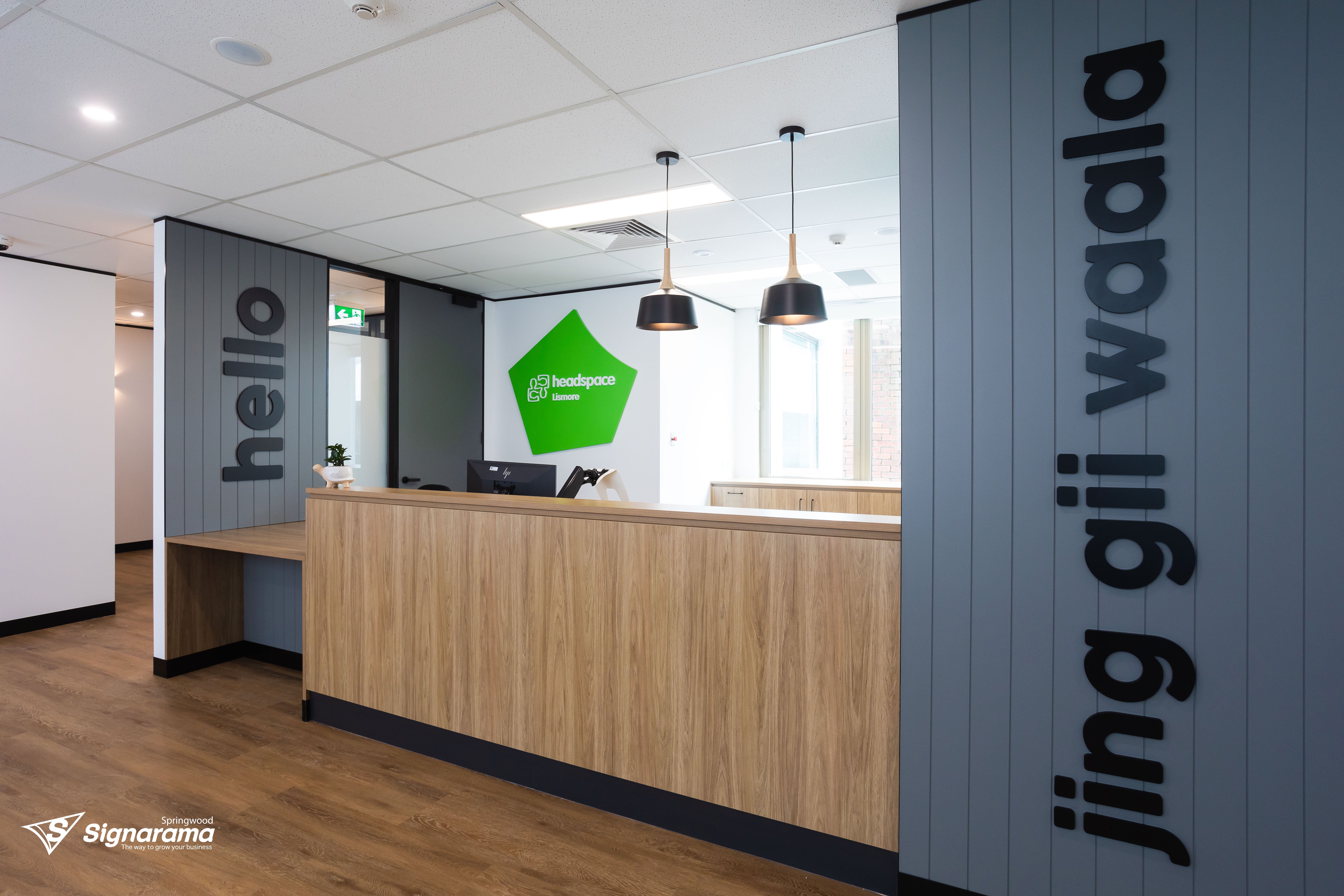 Office Signage for Social Futures and Headspace