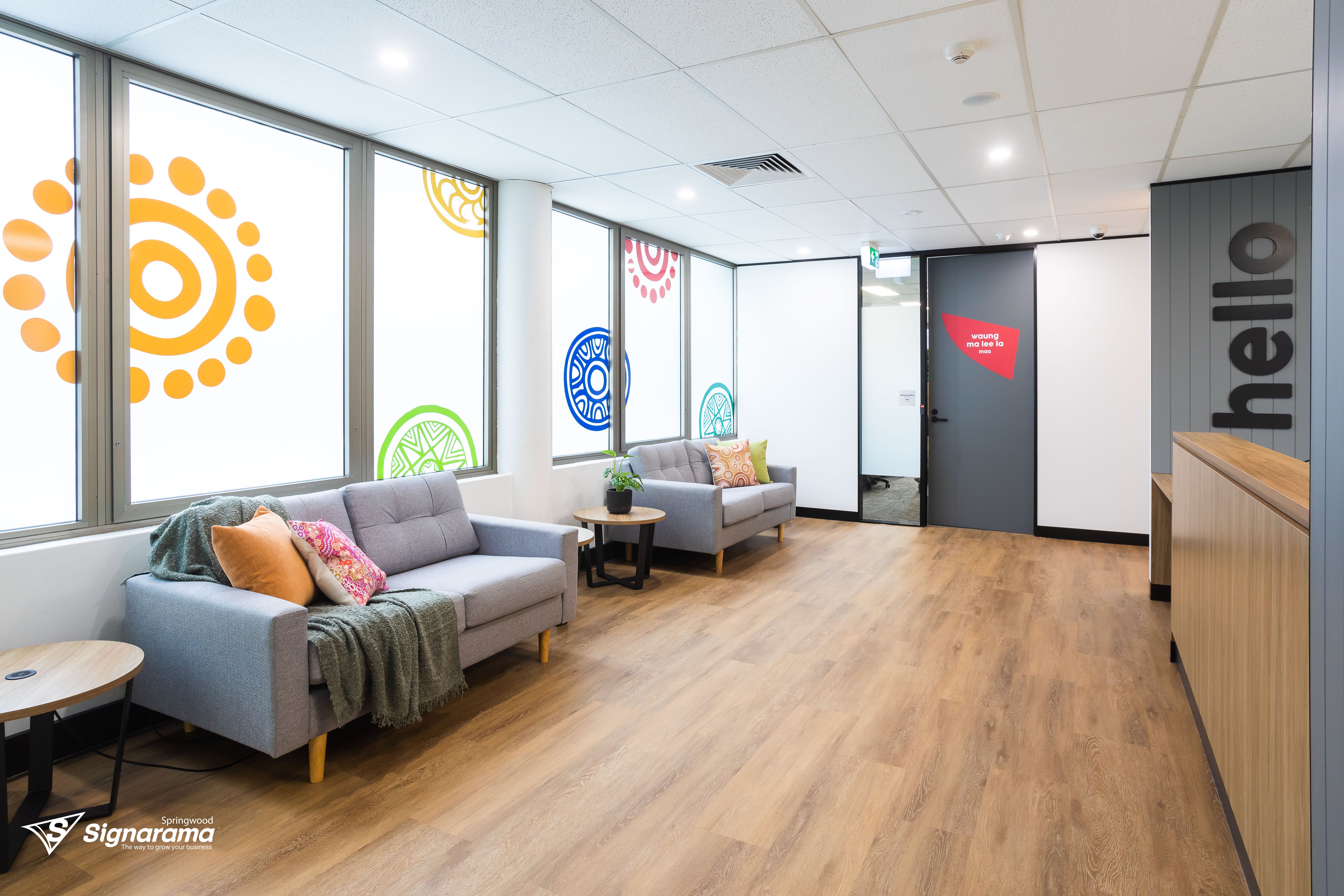 Office Signage for Social Futures and Headspace