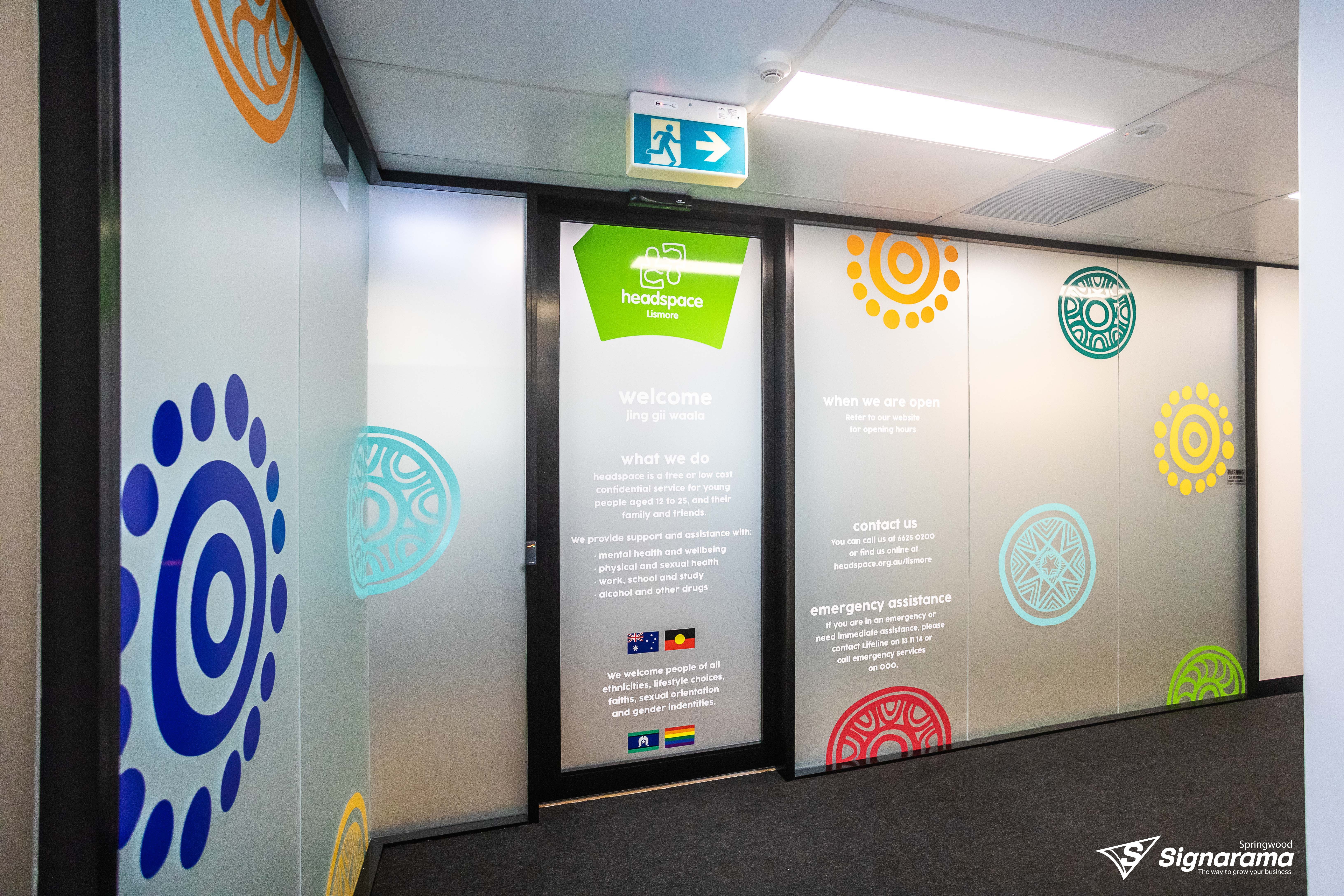 Office Signage for Social Futures and Headspace
