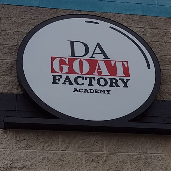 Da Goat Factory LED Lightbox Building Sign