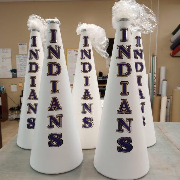 ECHS Cheerleader Megaphones