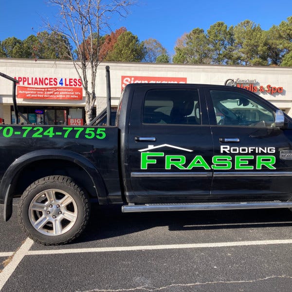 Fraser Roofing Vehicle Graphics