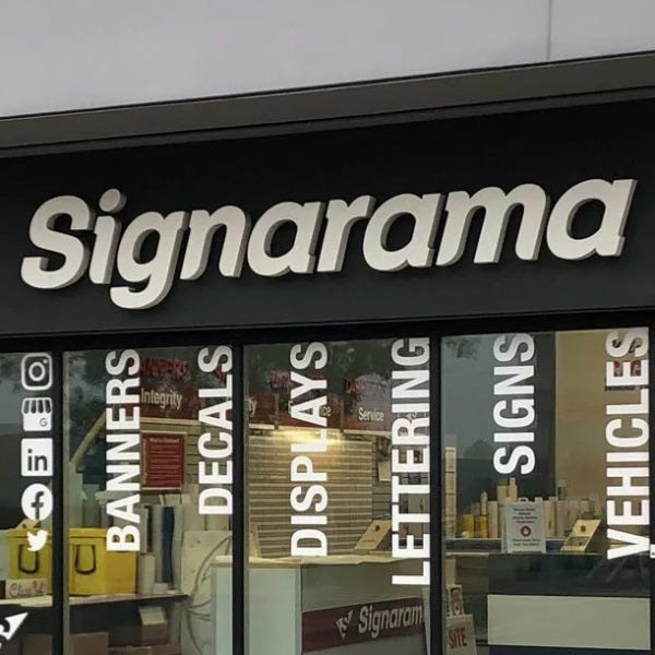 Outdoor Sign for Signarama in Edmonton, AB