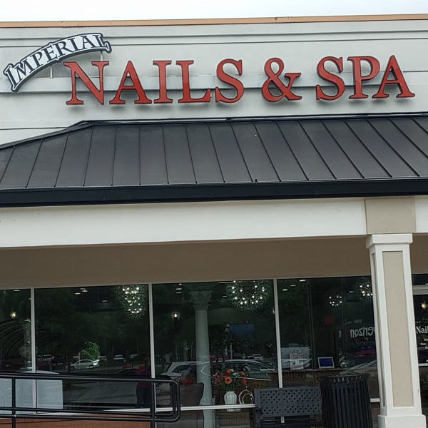Imperial Nails & Spa Building Sign