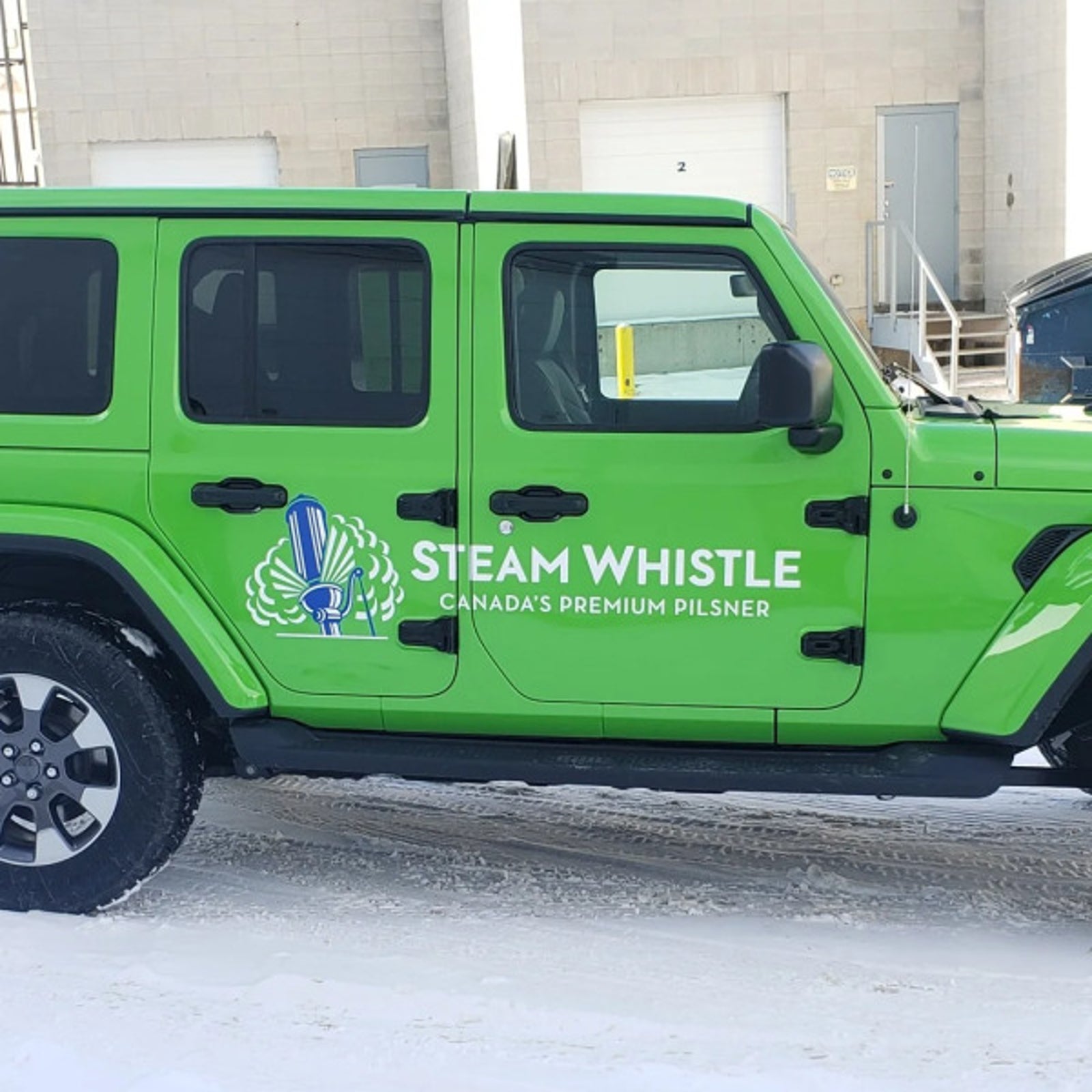 Vehicle Wrap for Steam Whistle in Edmonton, AB