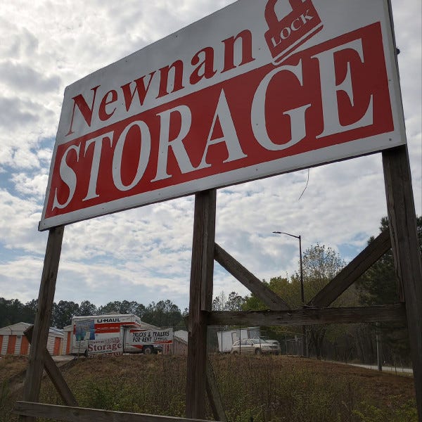 Newnan Lock Storage Monument/Billboard Sign