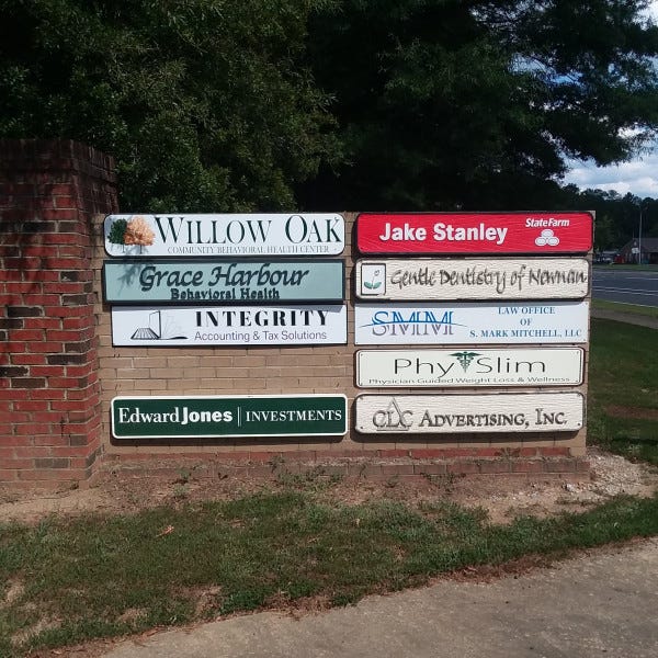 Physlim Monument Sign