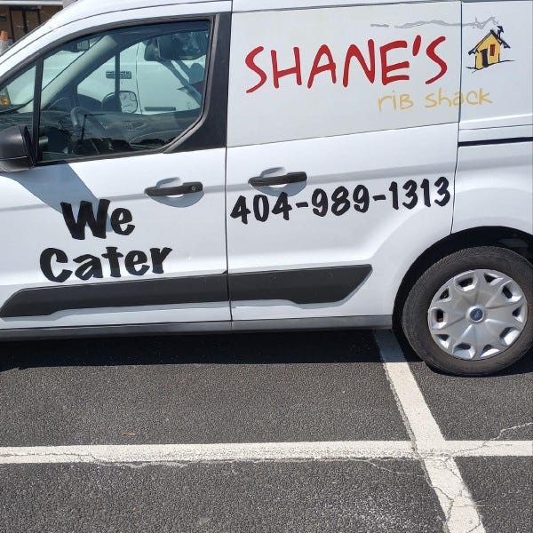 Shane's Rib Shack Vehicle Graphics/Partial Wrap