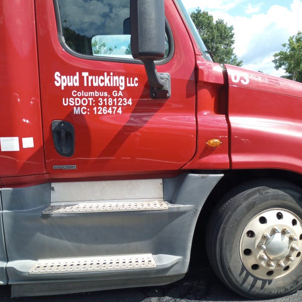 Spud Trucking Vehicle Graphics