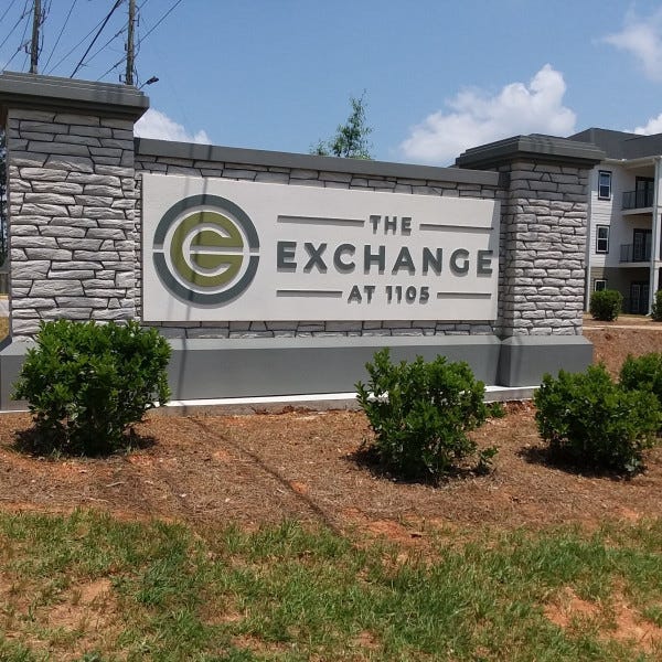 The Exchange Monument Sign