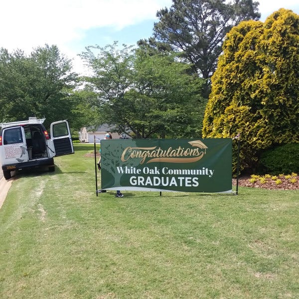 White Oak Graduation Banner