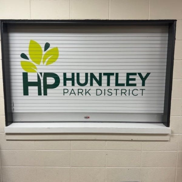 Huntley Park District Logo for Concession Door - 12939
