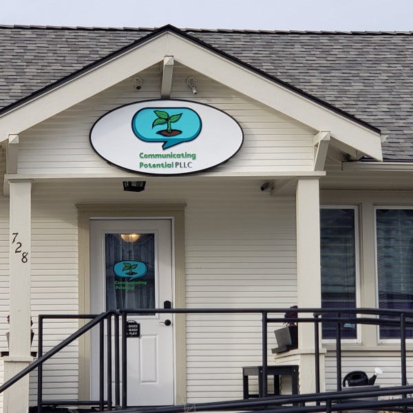 Sandblasted Building sign